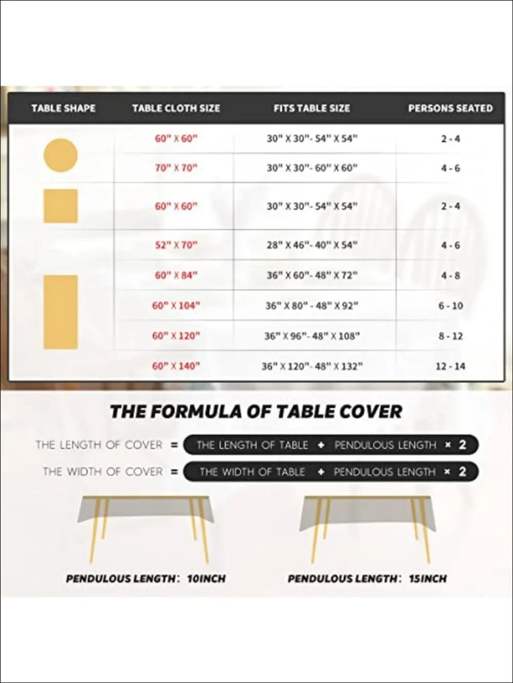 Horaldaily Floral Bordered French Rectangular Tablecloth 60x104 Polyester